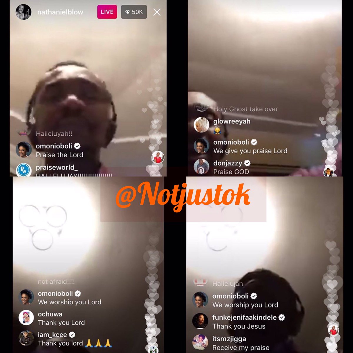 NOTJUSTOK's tweet photo. RT if you were part of the 50k people that joined the #HallelujahChallenge today.

#Notjustok https://t.co/S7Sjbol4F2