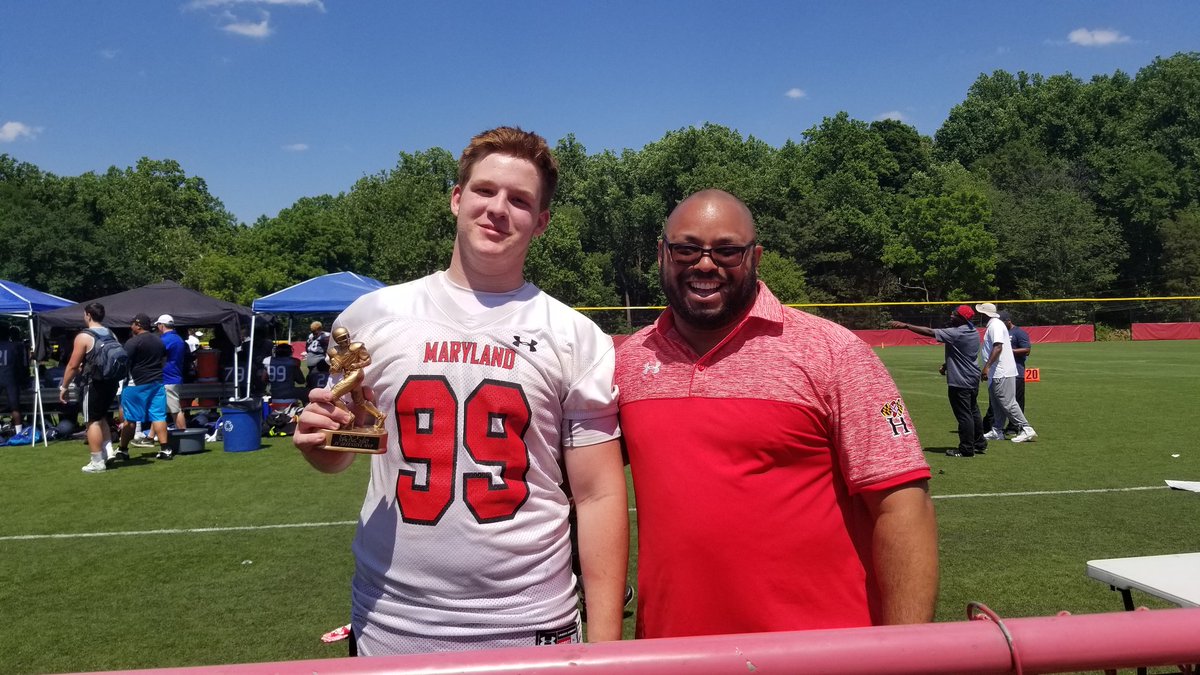 CamWilsonOLine's tweet image. Today was a battle to the end against a strong Bowie team. We won 7-6 and I'm humbled to have received the offensive MVP. #HeatChamps