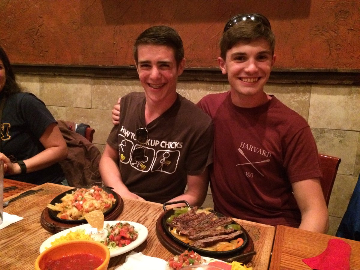 RowHuntsville's tweet photo. How the lightweight seniors roll at the race-ending dinner!! https://t.co/f2yfz6ht8I