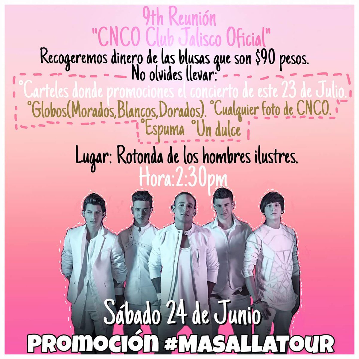 malcaraz251's tweet photo. @CNCOofficialMex @CNCOClubJalOfic @CNCOmusic CHICAS LAS ESPERAMOS EN ESTÁ REUNIÓN!💙 promoción #MASALLATOUR. #MasAllaTourMexico https://t.co/SsIuxbcE1v