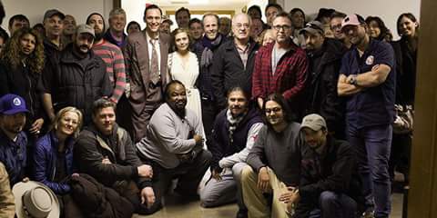 #TomHiddleston #ElizabethOlsen #MarcAbraham & the crew on the set of #ISawTheLight