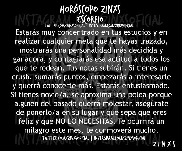 zinos__'s tweet photo. #RicoTrío 
#HoróscopoZINXS #Escorpio
Parte I, II &amp; III. https://t.co/OixunOllBU