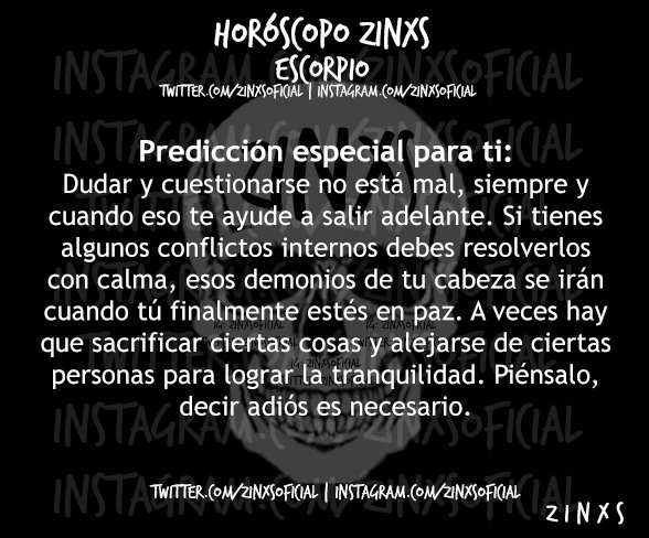 zinos__'s tweet photo. #RicoTrío 
#HoróscopoZINXS #Escorpio
Parte I, II &amp; III. https://t.co/OixunOllBU