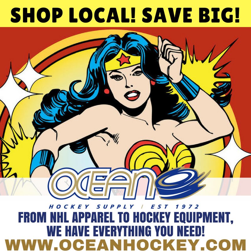 OceanHockey's tweet photo. Shop Local!Save Big!https://t.co/WmfWCfh55i #OHS #WonderWoman #NHL #BecauseItstheCup #Wewantthecup #smashville #playoffswagger #Game6 #Pens https://t.co/oRUwDDn6YV