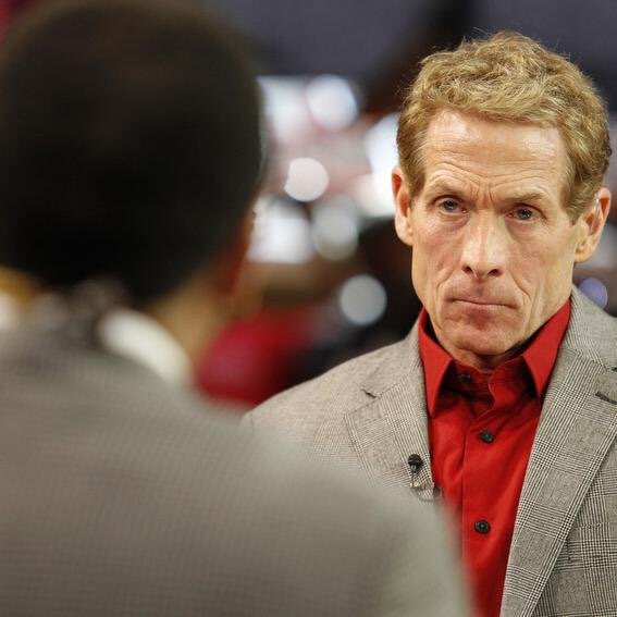 ThrowbackHoopz's tweet photo. Skip Bayless looks like a retired figure skating champion. https://t.co/5Rh3yMesEA