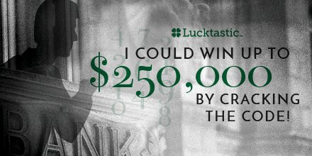 Stephaniegalia2's tweet photo. I could win up to $250,000 if I crack the code! https://t.co/ILtoOtTDtq https://t.co/iDYOxKYkLy