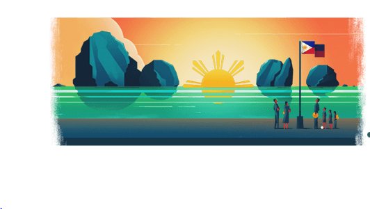 AnnalisaBurgos's tweet photo. Happy #IndependenceDay, #Philippines! On this day 119 years ago, PH broke its colonial ties from Spain. Google doodle by Pinoy Dan Matutina https://t.co/YGFdBMY5pC