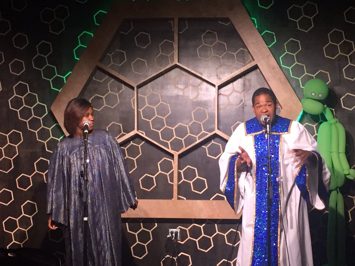 MutantOnes's tweet photo. #jesuswillworkitout y'all with @n_b_party in the house! @HFFCabaret #HFFCabaret @hollywoodfringe #HFF17 https://t.co/P8obNDI3zf