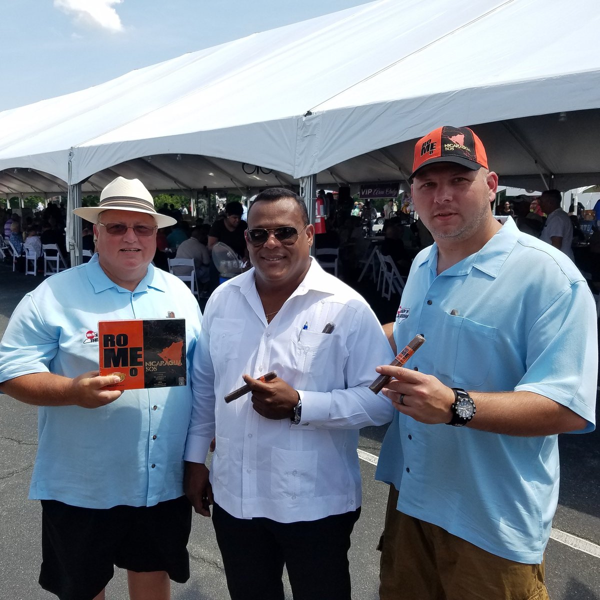Dad &amp; I with groupo de Maestros Pedro Ventura creator and blend maker of the Romeo Nicaragua 505 @jrcigars #smokininthecarolinas #cigarlife