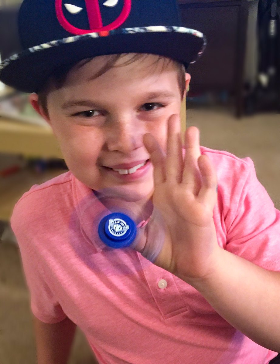 PF_Scissorhands's tweet photo. He loves his @dantdm fidget spinner!! https://t.co/GWEdX8dnN5