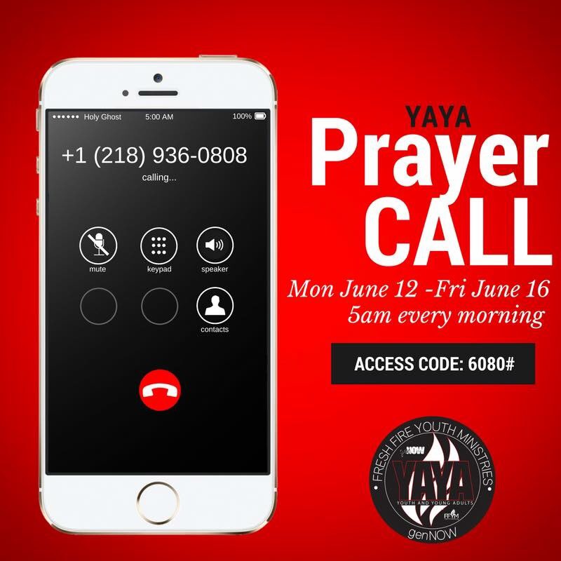 FreshFireGPCG's tweet photo. In a few hours! Dial in with us! 🔥🔥🔥🔥 5️⃣AM Prayer! https://t.co/y7UbjWPJeG