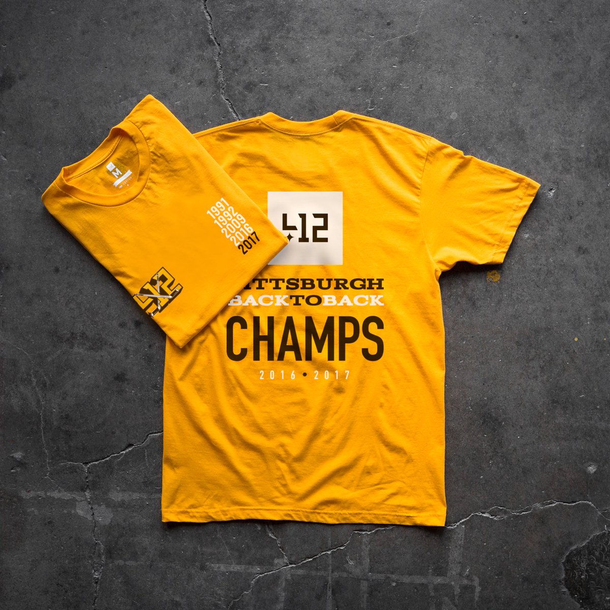 Shop412's tweet photo. 50 years. 5 titles. Back to back. A very special preorder is now live on https://t.co/W15FK5lCqL ⚡
#pittsburgh 🏆🏆🏆🏆🏆#412 https://t.co/NUvsF2lD3x