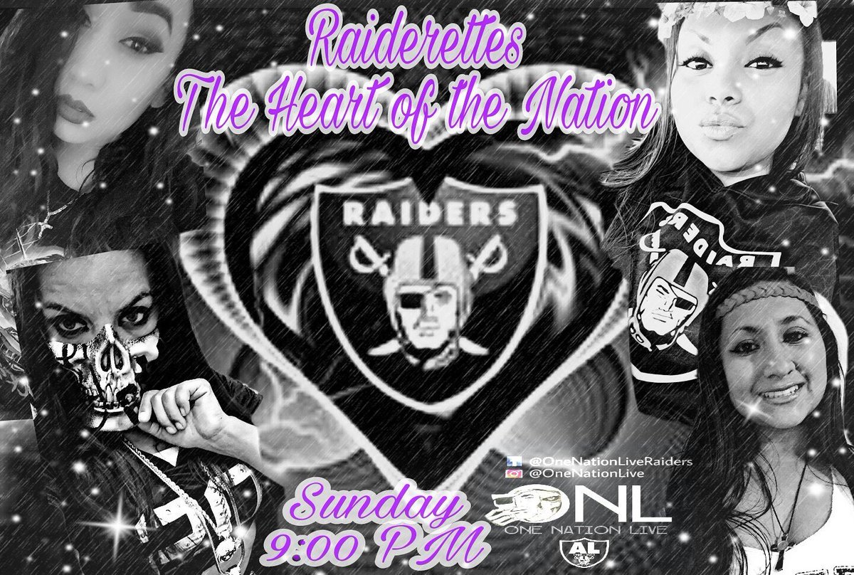 OneNation_Live's tweet photo. #RaiderNation join the #Raiderettes of #OneNationLive (link in bio) tonight at 9:00 PM! 💜 https://t.co/CQEg0zR67O