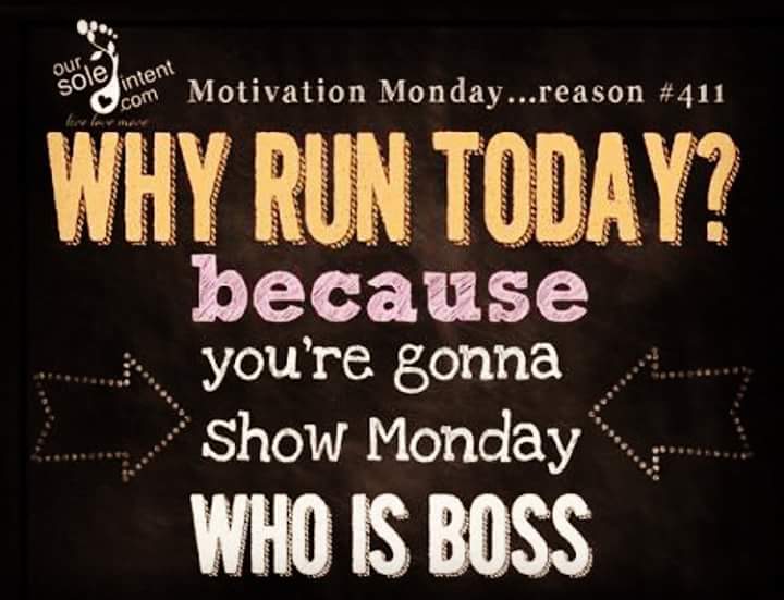 Why Run today-Show Monday who is the boss #mondaymotivation #mondayblues #mondaybluesnomore #fitmom #fitgirls #runningmom #runninggirl #pwhm