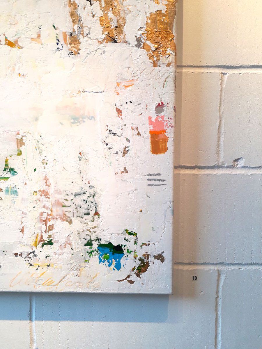 FiumanoClase's tweet image. A particular of Takefumi Hori &quot;Gold &amp;amp; Colour XLIII&quot;. In our gallery until 7th July! #fiumanoprojects #contemporaryartgallery #takefumihori