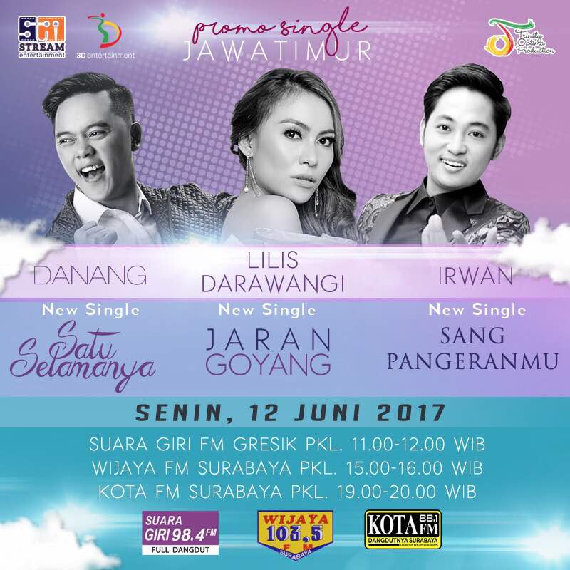 #3DENTSCHEDULE
<a href="/DA2_Danang/">DA2_Danang</a> <a href="/DA2_Irwan/">Irwan Krisdiyanto</a> &amp; Lilis akan hadir di radio ini untuk promo single terbaru #PromoRadioJatim