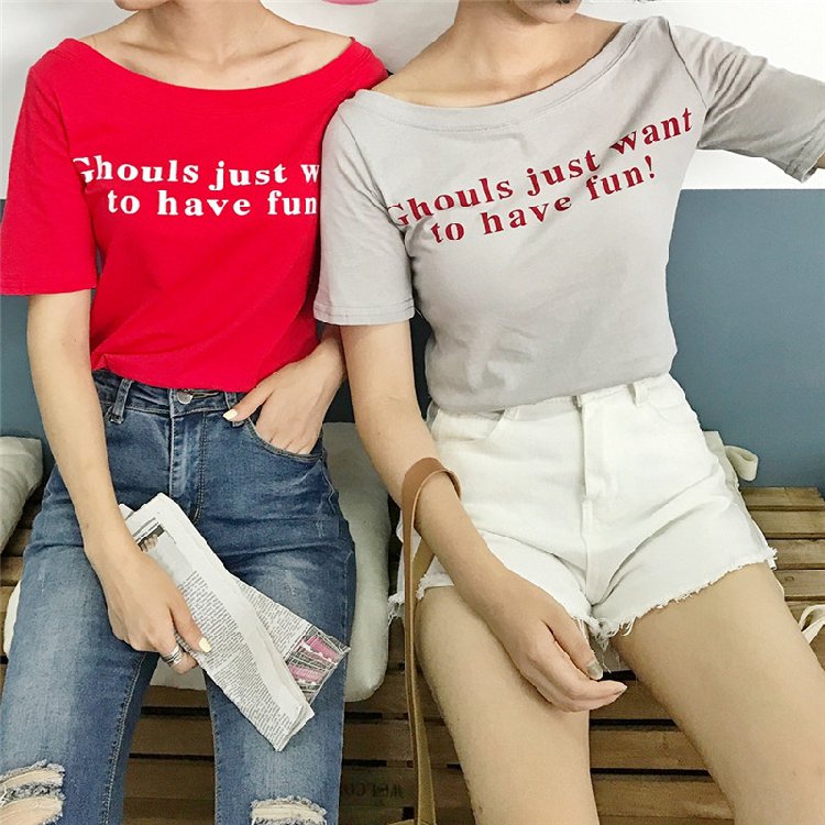 doublepixie's tweet photo. PRE-ORDER Printed wide collar tee💘 เสื้อยืดคอปาด มี6สี อก 37" ยาว 20" 230฿ #DBPXxTOP #ts87 #Howtoperfect #พื้นที่โปร #เสื้อผ้าเกาหลี https://t.co/KpwMAZESvB
