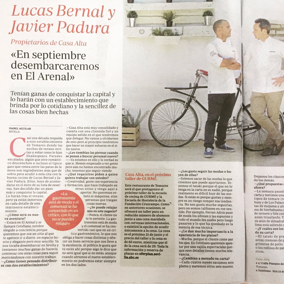 Gracias a <a href="/abcdesevilla/">ABC de Sevilla</a> por el artículo!