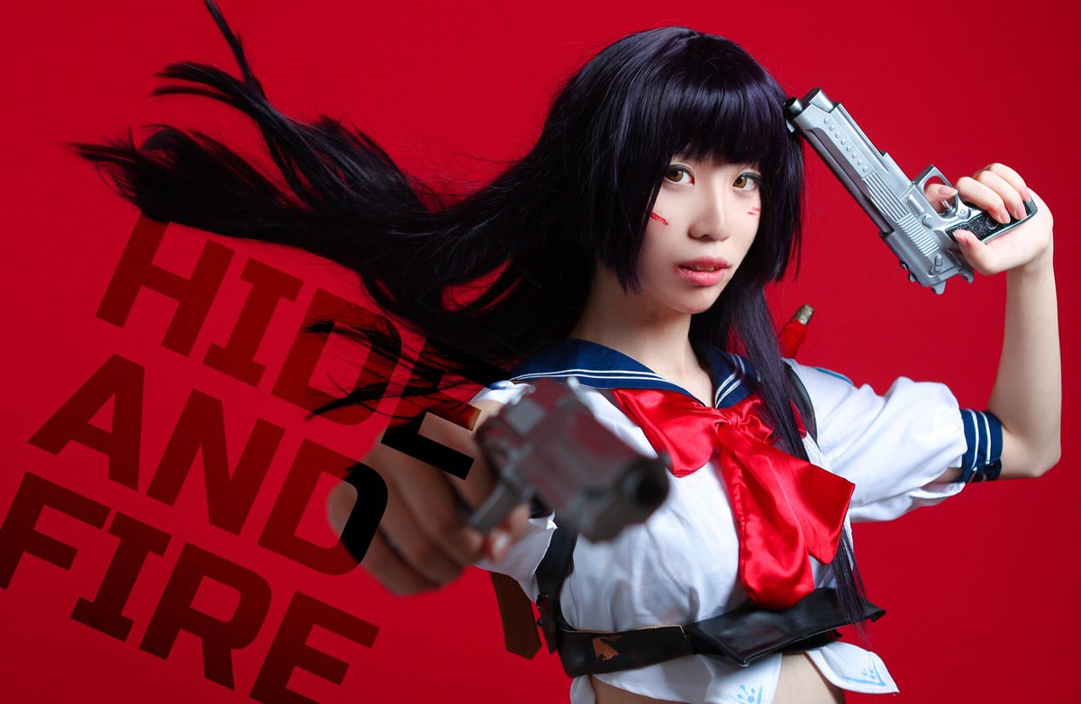 さきいか コスプレ ハイドアンドファイア チアキ Model ソリマチ Sorimati00