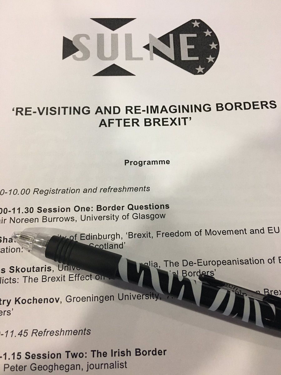 This morning's discussion- borders after Brexit #law #brexit #eea