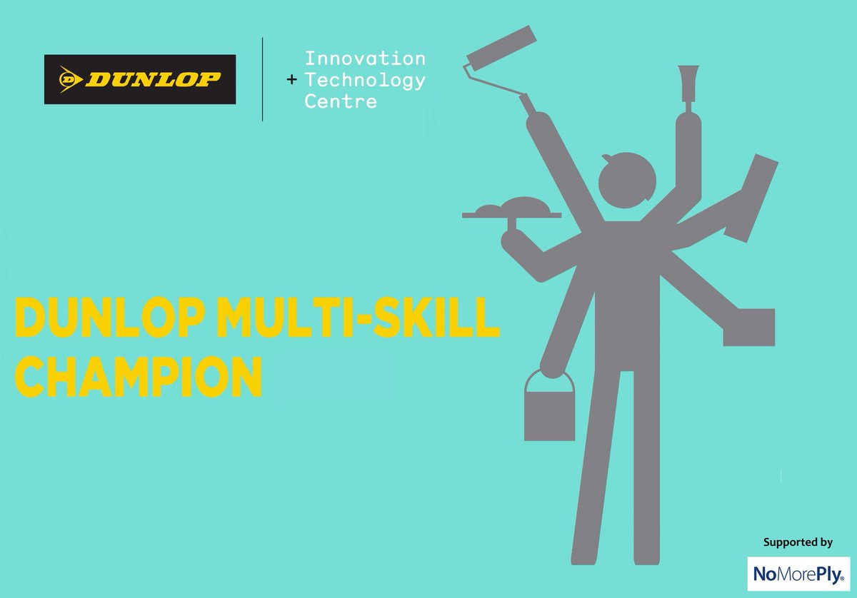 DunlopAdhesives's tweet photo. That's right only three days to go until the Grand Final of #MultiSkill2017 - and we'll be streaming live throughout the day here! https://t.co/x50pCp4b04