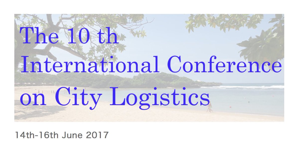 MOBI_VUB's tweet image. #CityLogistics2017! Dr. Sara Verlinde &amp;amp; @HeleenBuldeoRai will present their latest research on #crowdlogistics: goo.gl/v4L6uc