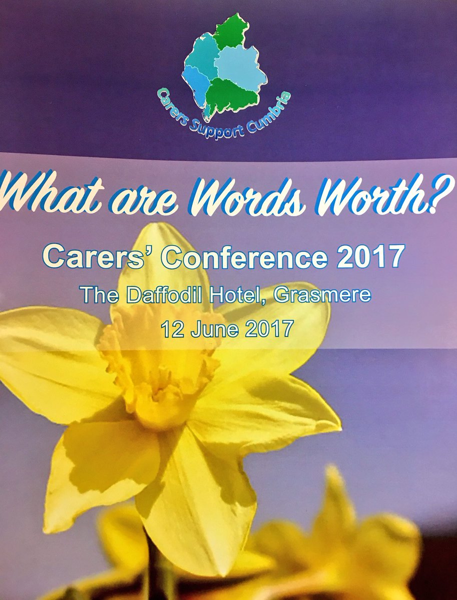 CarerSupFurness's tweet image. We are in Grasmere today for 2017 Carers&apos; Conference with Carers Support Cumbria listening to Carers: What are Words Worth? #cscconference