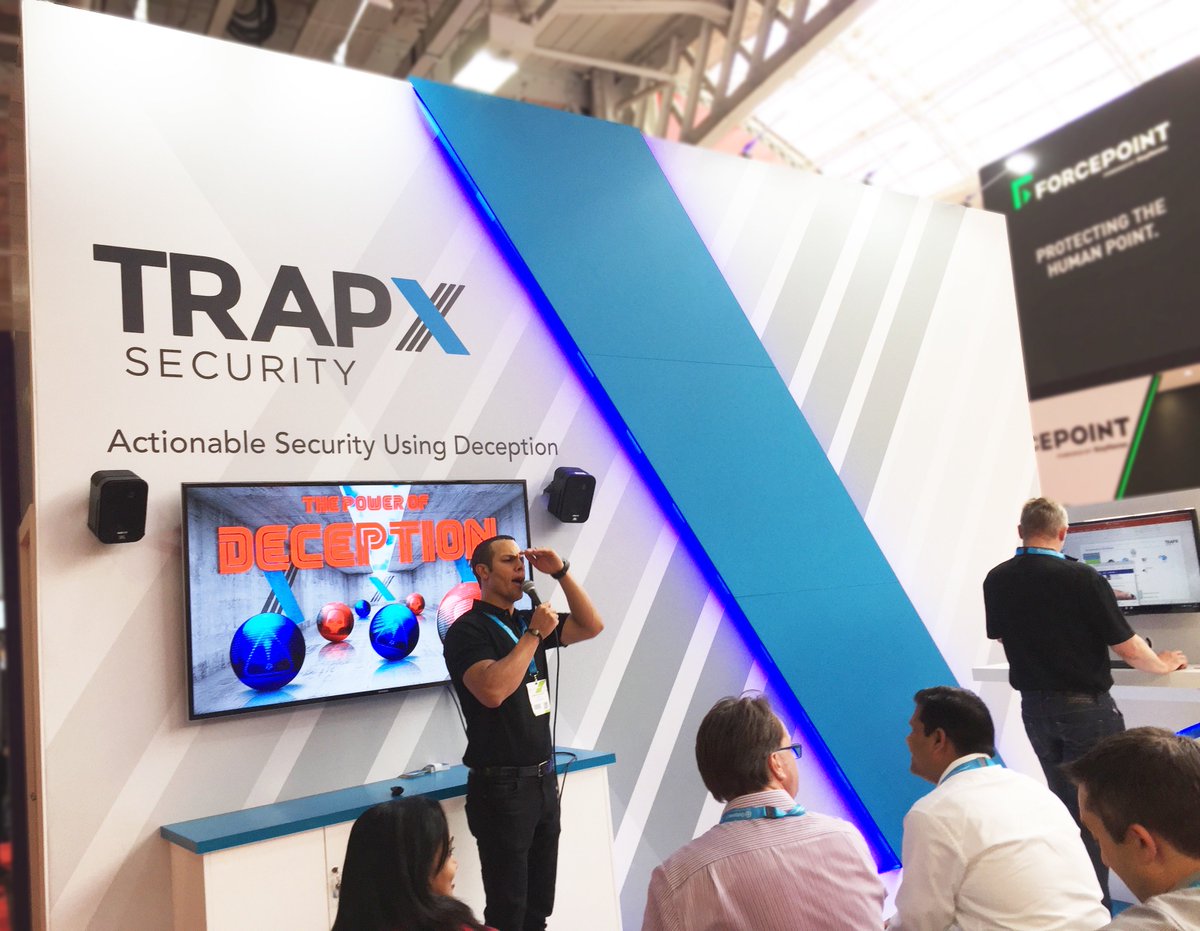zeedesignltd's tweet photo. A greatly sucessful show for our client @TrapXSecurity last week at @Infosecurity, the client was thrilled with their stand. https://t.co/pm4oIwg43B