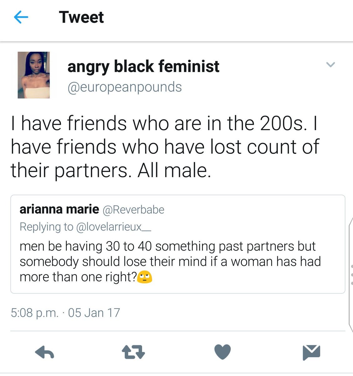 31Pll's tweet photo. @europeanpounds @avatarcmoney @BENBALLER Who knows, Miss "Angry Black Feminist" https://t.co/H2dccWMXP9
