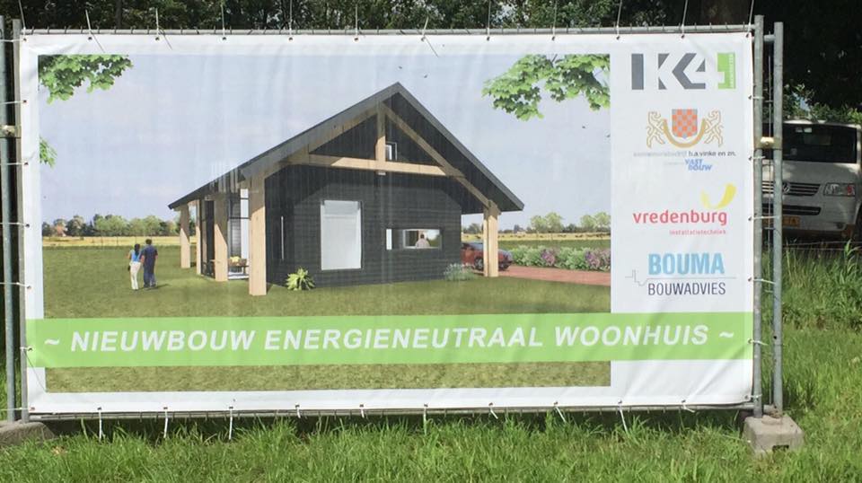Start realisatie energieneutraal woonhuis te Vollenhove