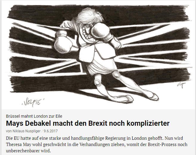 AlfredMolx's tweet photo. #May NZZ: "Mays Debakel macht den #Brexit noch komplizierter"

Mooie cartoon ! https://t.co/L68wW7mPzQ