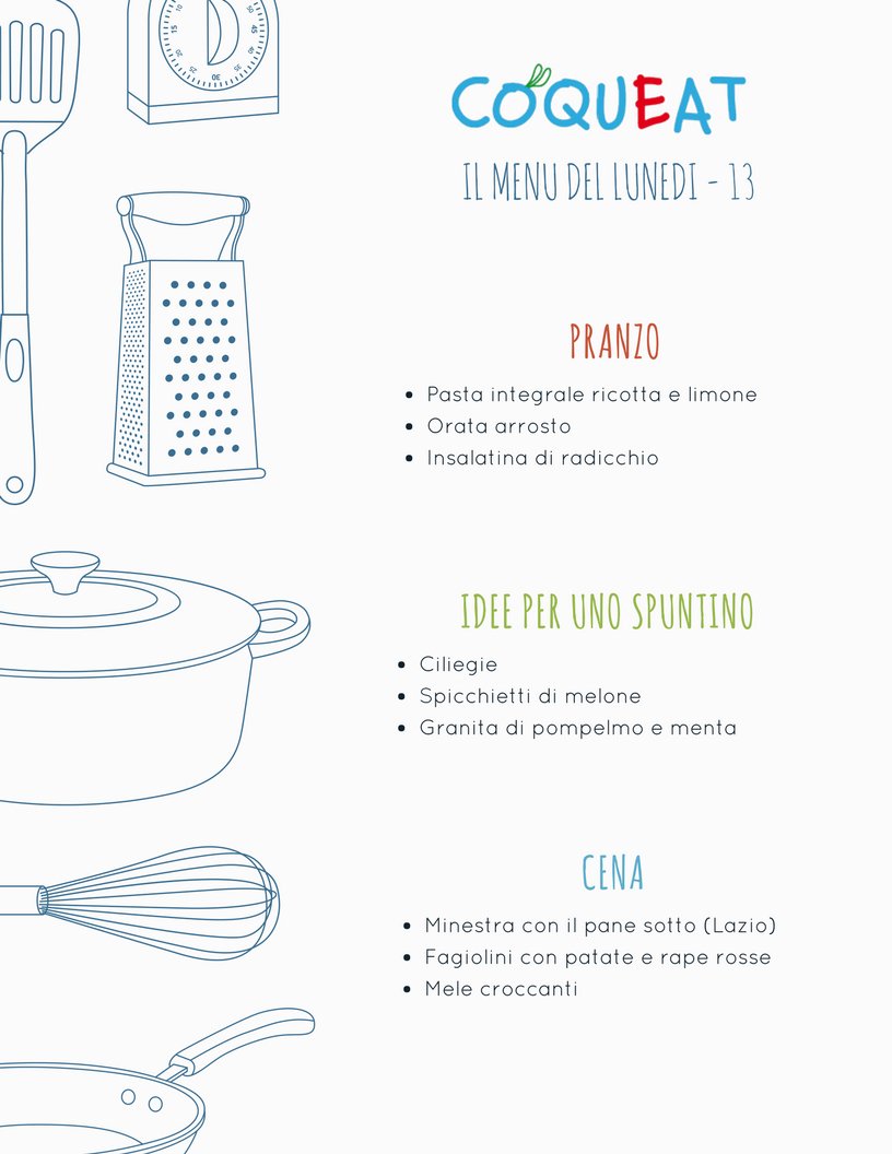 coqueat's tweet photo. Il #menuDelLunedì: iniziamo con buone idee e qualche #ricetta la settimana! #sano #gustoso #ipocalorico #lunedì https://t.co/LN0RRpJOta https://t.co/bXBpPhrrdQ