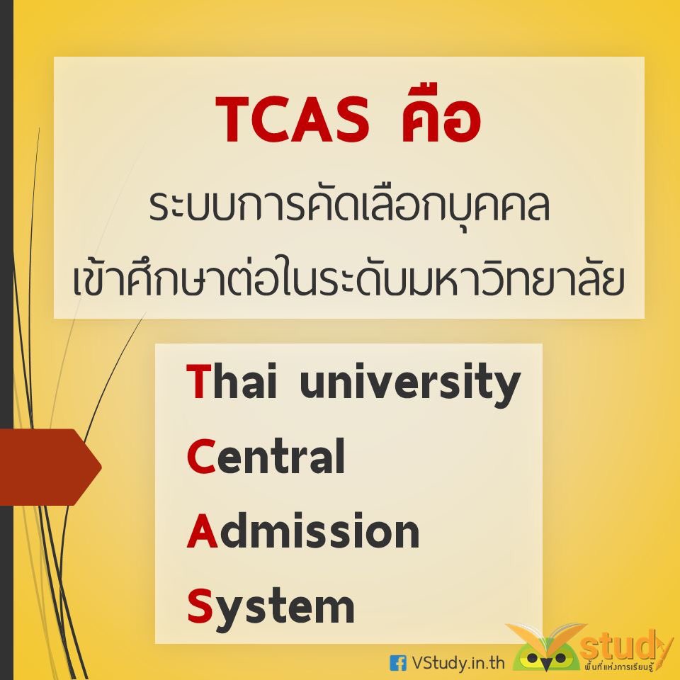 vstudynews's tweet photo. TCAS คืออะไร? มารู้จักเถอะ 🤓 #Dek61 (1) https://t.co/HE8BymxS40