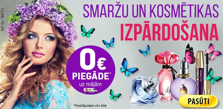 ✰ SATRIECOŠS piedāvājums! Neprātīgi KARSTAS cenas ☛ SMARŽĀM un KOSMĒTIKAI! Ienāc! bit.ly/2sSysQC