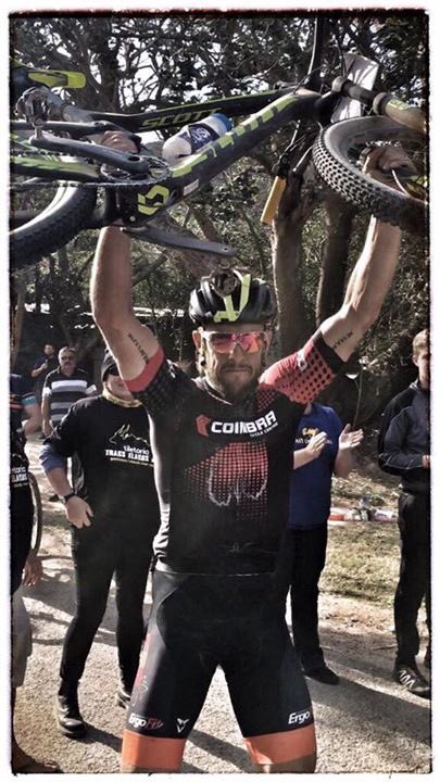 EwanvanVuuren's tweet photo. Congratulations to @stevenshirley on winning the 160km @TransElands the past weekend #NOSHORTCUTS @scottsports https://t.co/gTCxtLA792