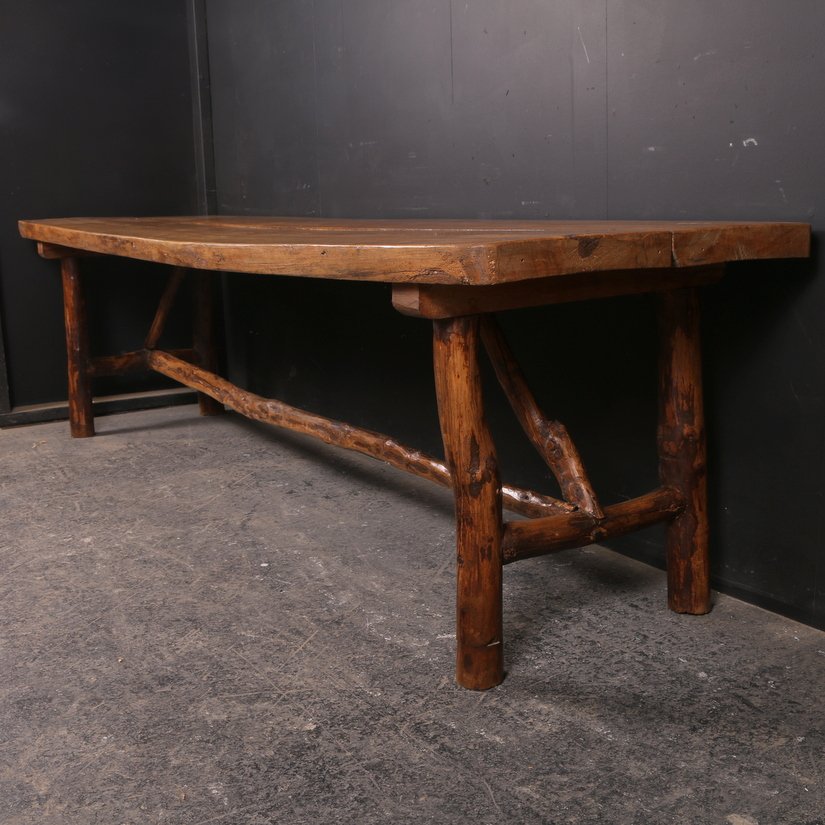 ArcadiaAntiques's tweet image. Wonderful 19th C #French #servingtable with vine legs and a 2&quot; thick fruitwood top. 1890, see more goo.gl/uu7HNX!!