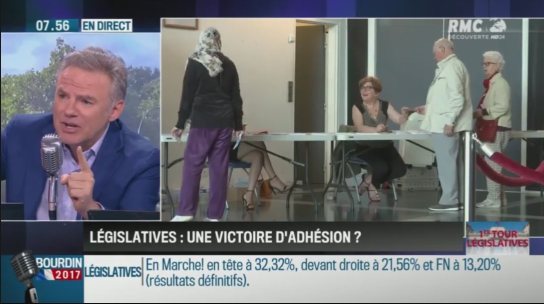 RMCInfo's tweet photo. #législatives2017 "LREM aura seulement 15% du corps électoral qui aura voté pour eux ! C'est un scandale" réagit @ericbrunet #BourdinDirect https://t.co/6MXPPDAH4L