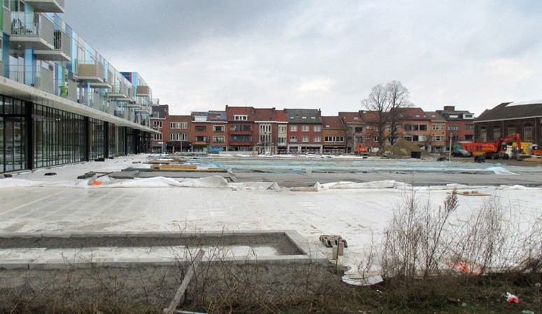 #Kessel-Lo | #Blauwputplein: Aanleg vergt specifieke betonverharding #Leuven <a href="/GroepInfrabo/">Groep Infrabo</a>  gww-bouw.be/kessel-lo-blau…