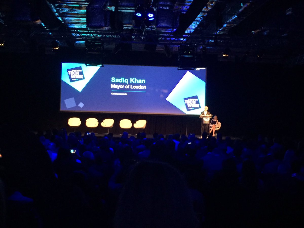 amthiebault's tweet photo. .@MayorofLondon closing the launch event and officially opening @LDNTechWeek #LTW #LondonIsOpen https://t.co/SjcNIAz0kK