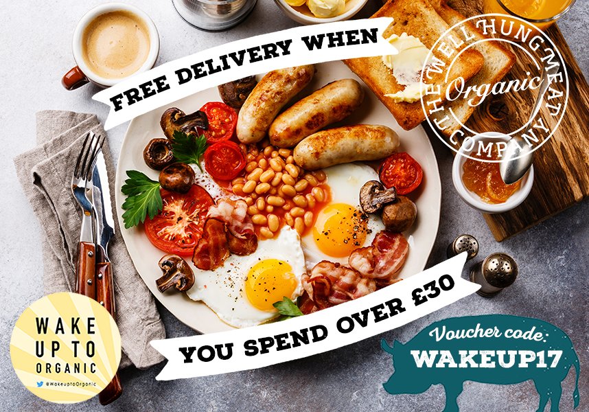 wellhungtweet's tweet photo. To celebrate #WakeUpToOrganic we are offering FREE DELIVERY when you spend over £30 this week! https://t.co/iTDflMtgsZ https://t.co/Rd0K3QJ4RM