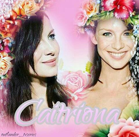 Beauti with flowers :)) #caitrionabalfe