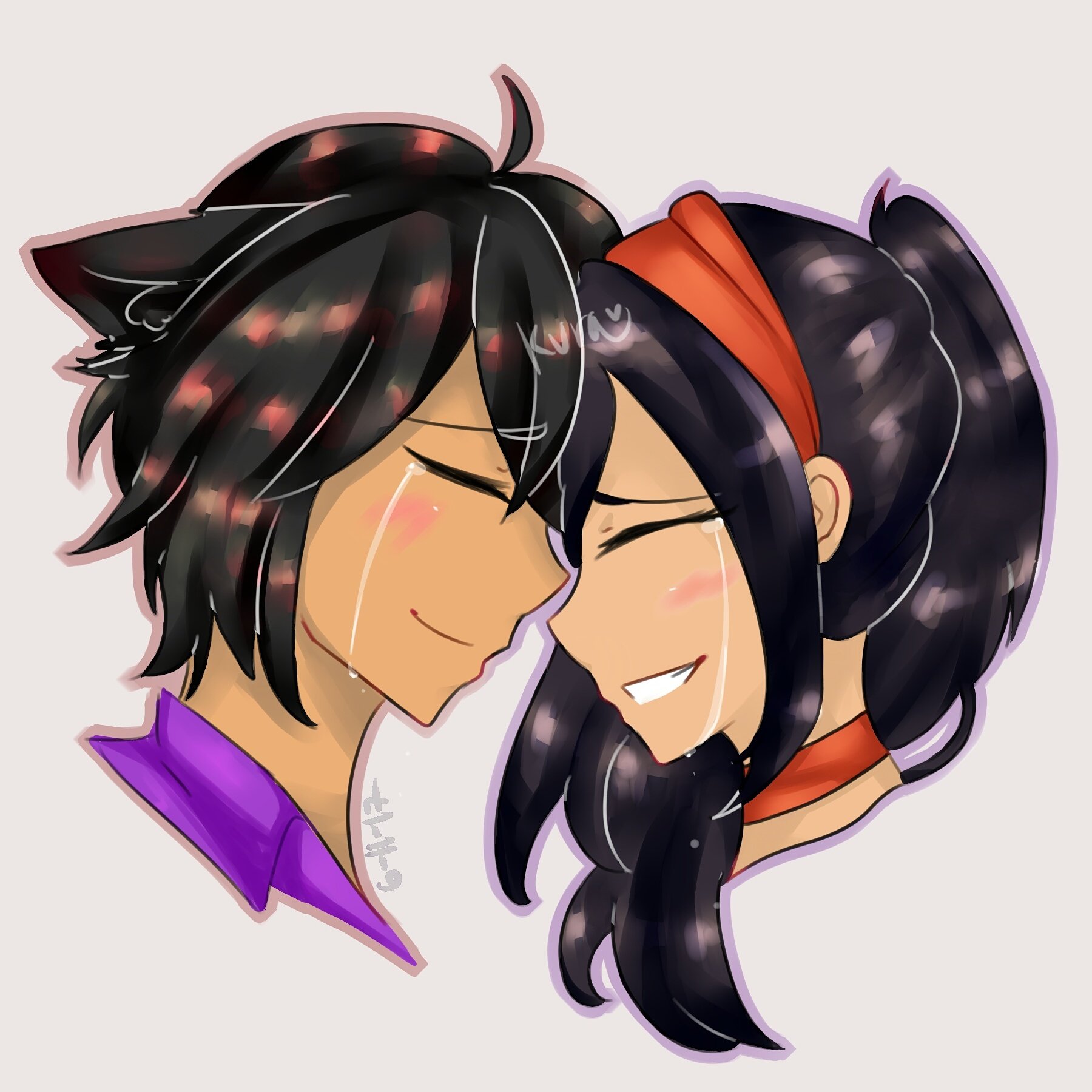 Casey On Twitter Some Aphmau Fanart I Blended Too Much Rip 
