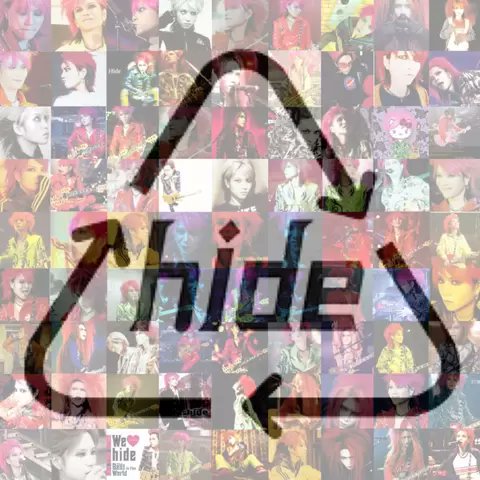 勿忘草 Forget Me Not これはリサイクルのマークによく似ていますが これはファンの間でhide さんを共有しようと言う意味です Hideを昭和世代から平成世代へそしてその先の世代へ引き継がれなければなりません Hideの残したものは絶対に無駄には出来