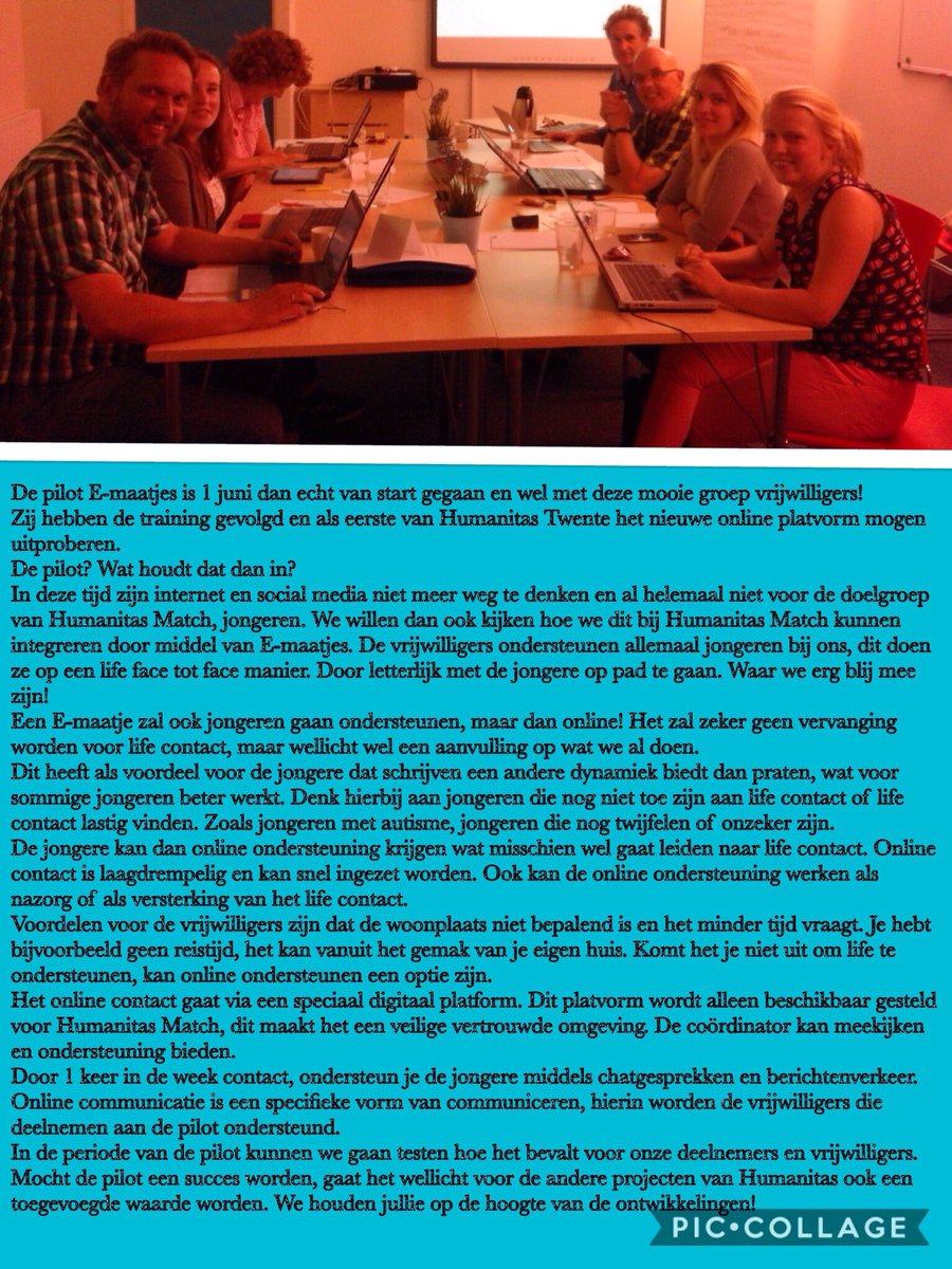Pilot E-maatjes Humanitas Twente gestart!