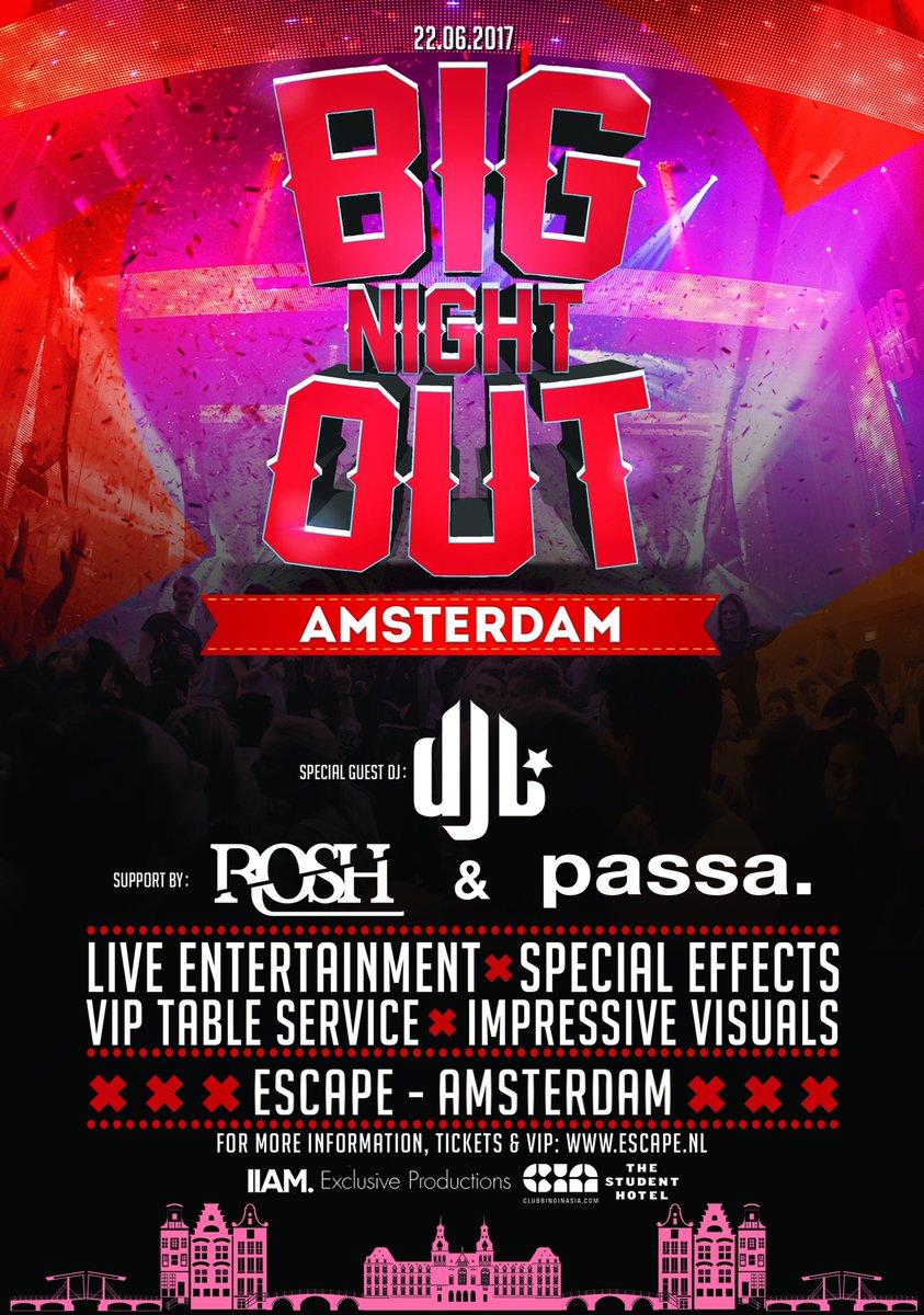 "Escape" from Singapore to Amsterdam. June 22 big night outtttt!! 2wks left ✈️🇳🇱