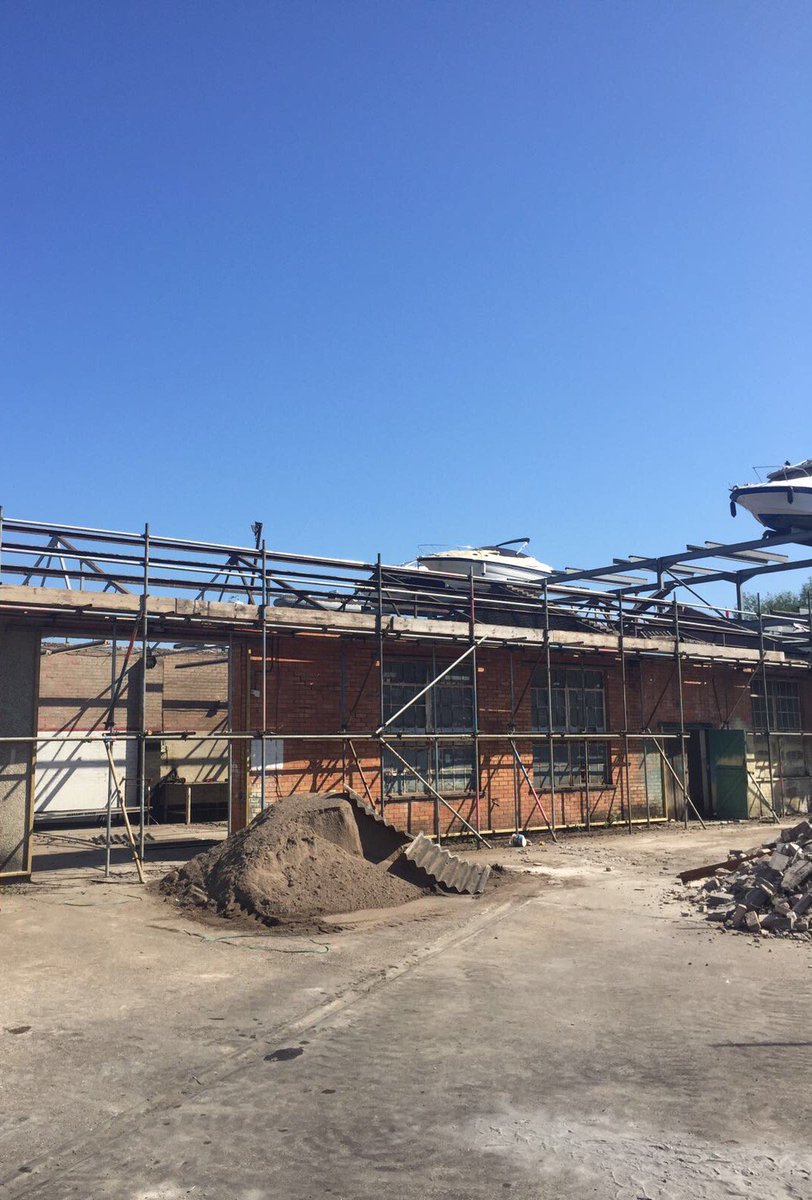 BlueRockWales's tweet photo. The demolition and strip out of the old buildings at Bay Side development is nearly complete #demolition #Cardiff https://t.co/omthEHWjRh