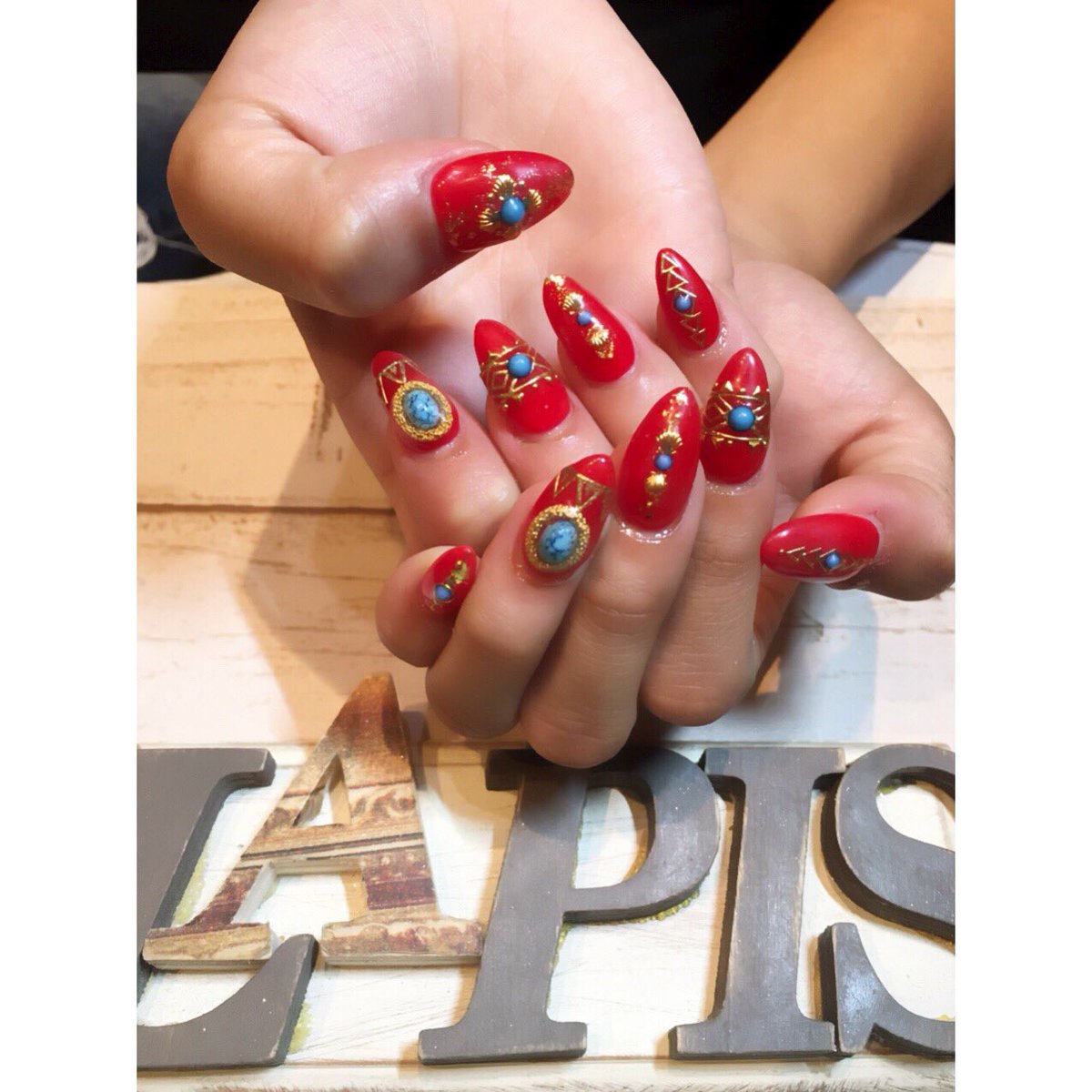 かとみか 加藤美佳 New Nail 今回もlapisでhand Foot やはりターコイズは かかせない 担当はゆうこさんいつもありがとうございます インスタなどでクーポンチェックしてね T Co Sfsztgvjga Twitter