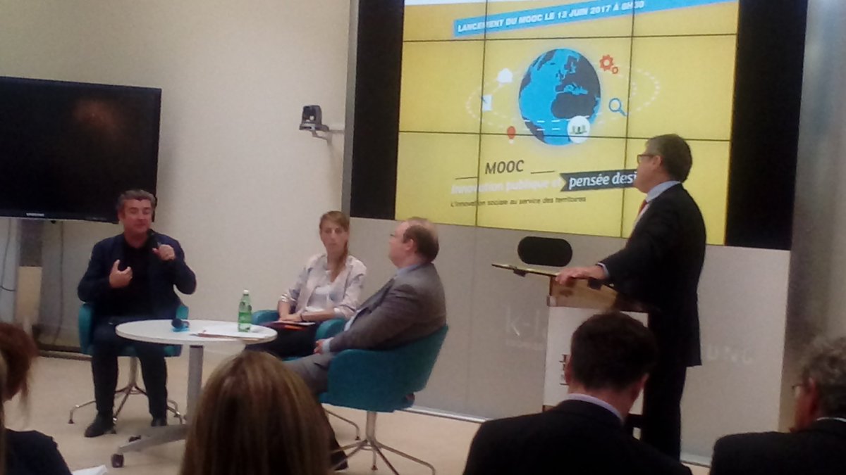 ESSEC_socent's tweet photo. @StephaneVincent 27eme region au lancement du Mooc Innovation publique et pensée design @essec @valdoise https://t.co/BFAqLiQpbX