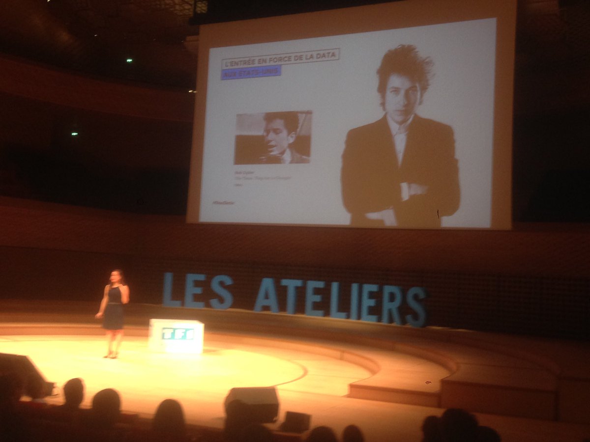 Paul_Rpt's tweet photo. Pauline Bertrand nous présente le big bang data TV aux US. "Les audiences sociodemo ne suffisent plus" #onedata https://t.co/NQEOQCXAaA