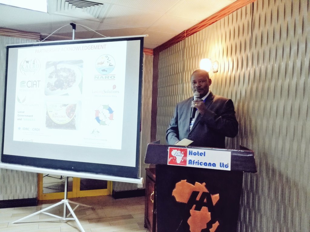 PreCookedBeans's tweet photo. Dr Agona @narouganda Director General opens the @PreCookedBeans project endline meeting at @HotelAfricana cc @Nacrri_ug @kalromkulima https://t.co/ODfKYjtR8O
